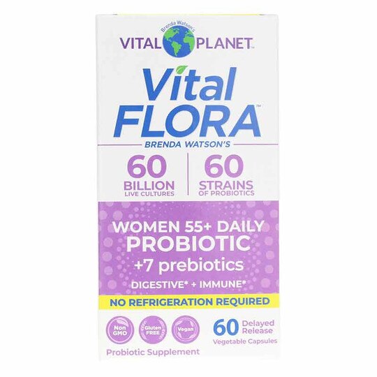 Vital Flora Women 55+ Probiotic + Prebiotics Shelf Stable, VTP